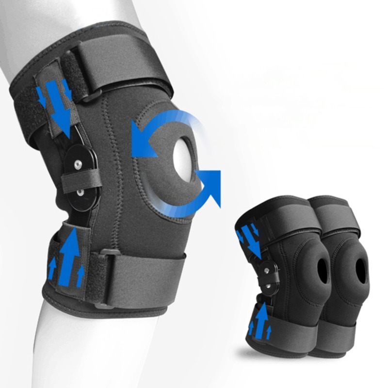 Knee Support Brace - Hinged Knee Brace Support with Strap
