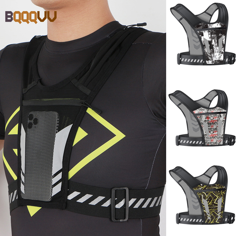 Runners Gear - Reflective Running Vest with Phone Holder