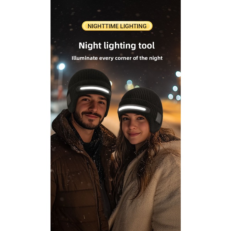 LED Headlamp Winter Hat Outdoo - Running Gear For Cold Weather recensione e prezzo