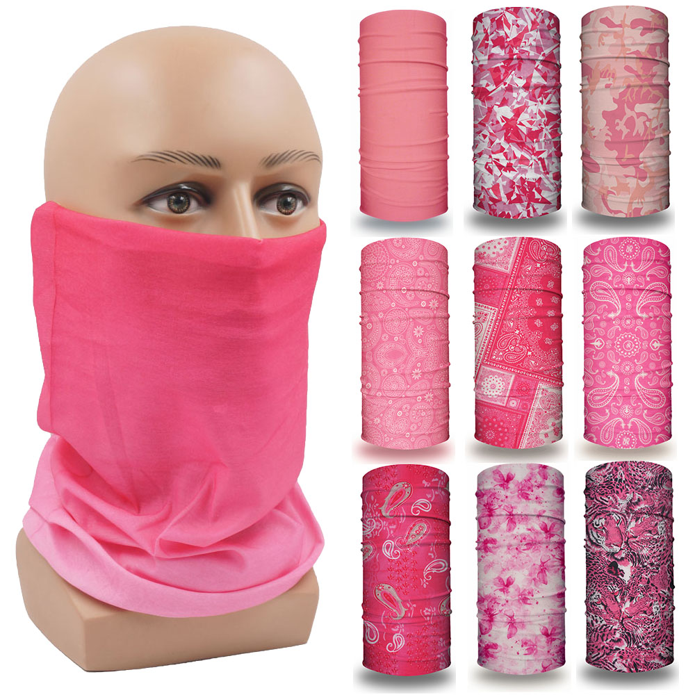 Pink Bandana Face Mask Hiking  - Running Gear Youtube recensione e prezzo
