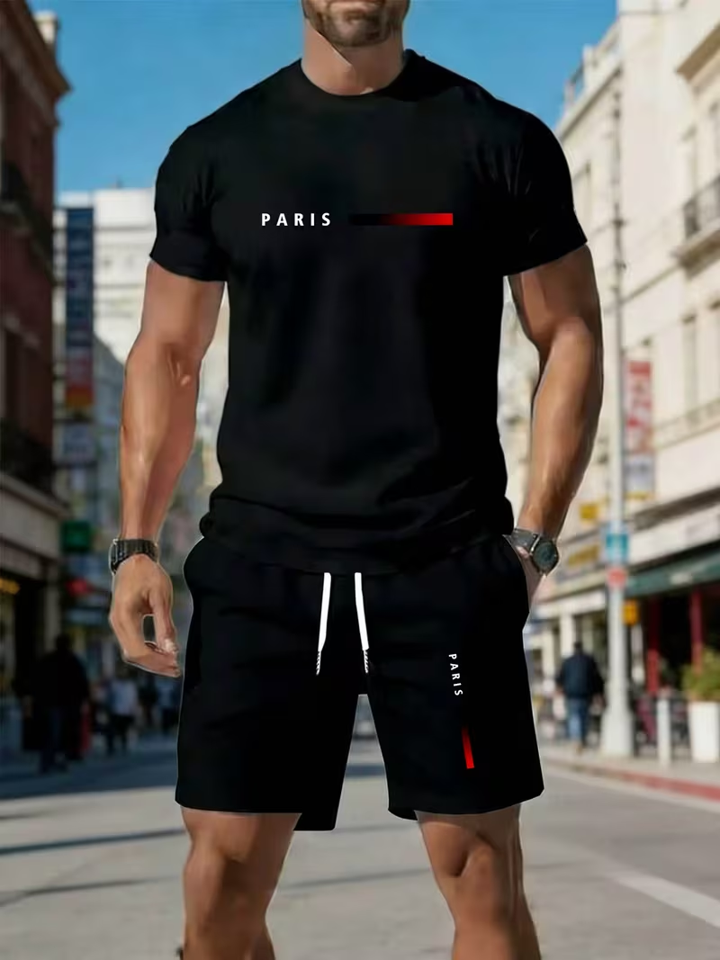 Men's sports two-piece set sho - Running Gear For Men recensione e prezzo