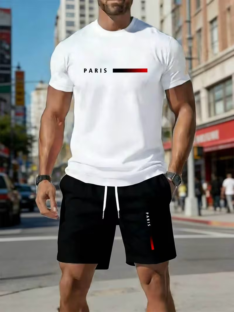 Men's sports two-piece set sho - Running Gear For Men recensione e prezzo