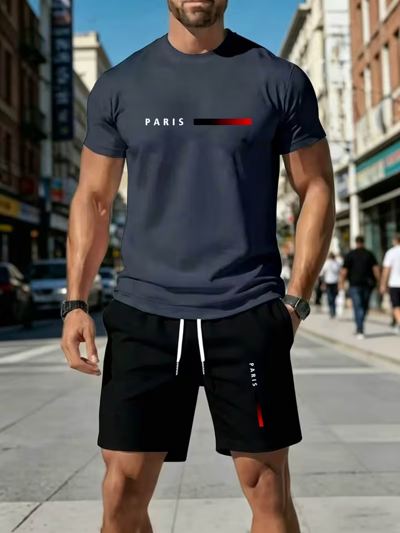 Men's sports two-piece set sho - Running Gear For Men recensione e prezzo