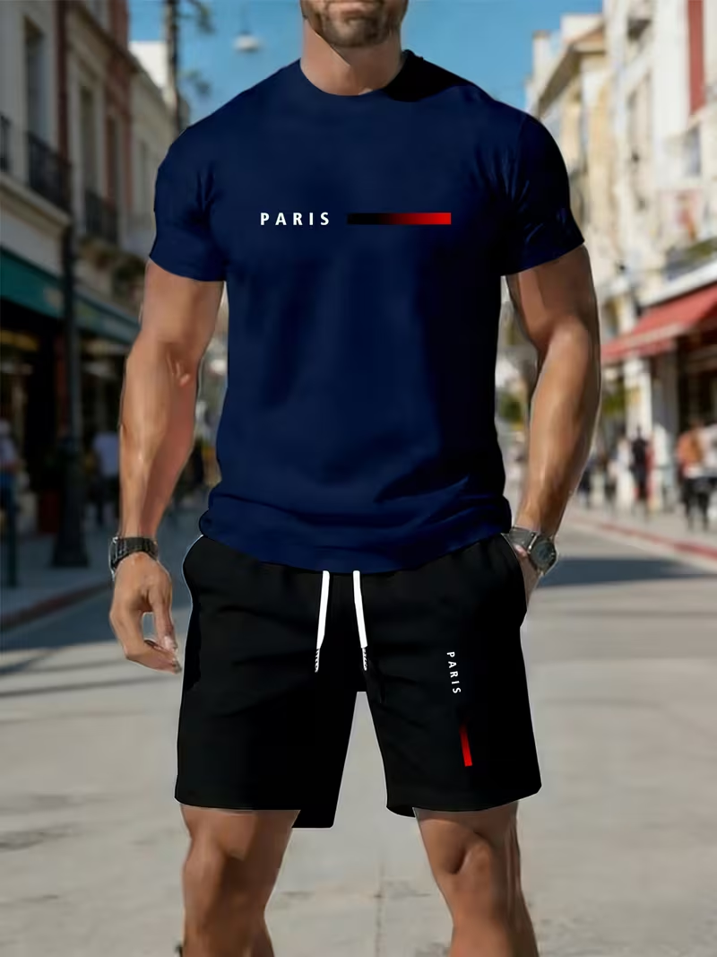 Men's sports two-piece set sho - Running Gear For Men recensione e prezzo