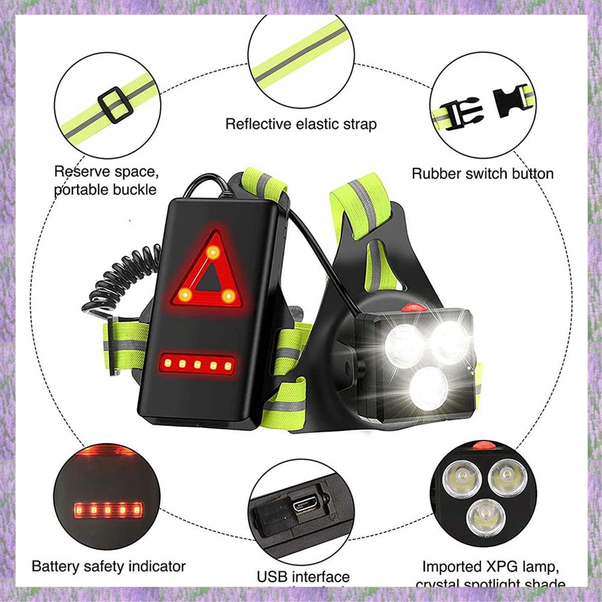 A63K-Night Running Lights For  - Runners Gear recensione e prezzo