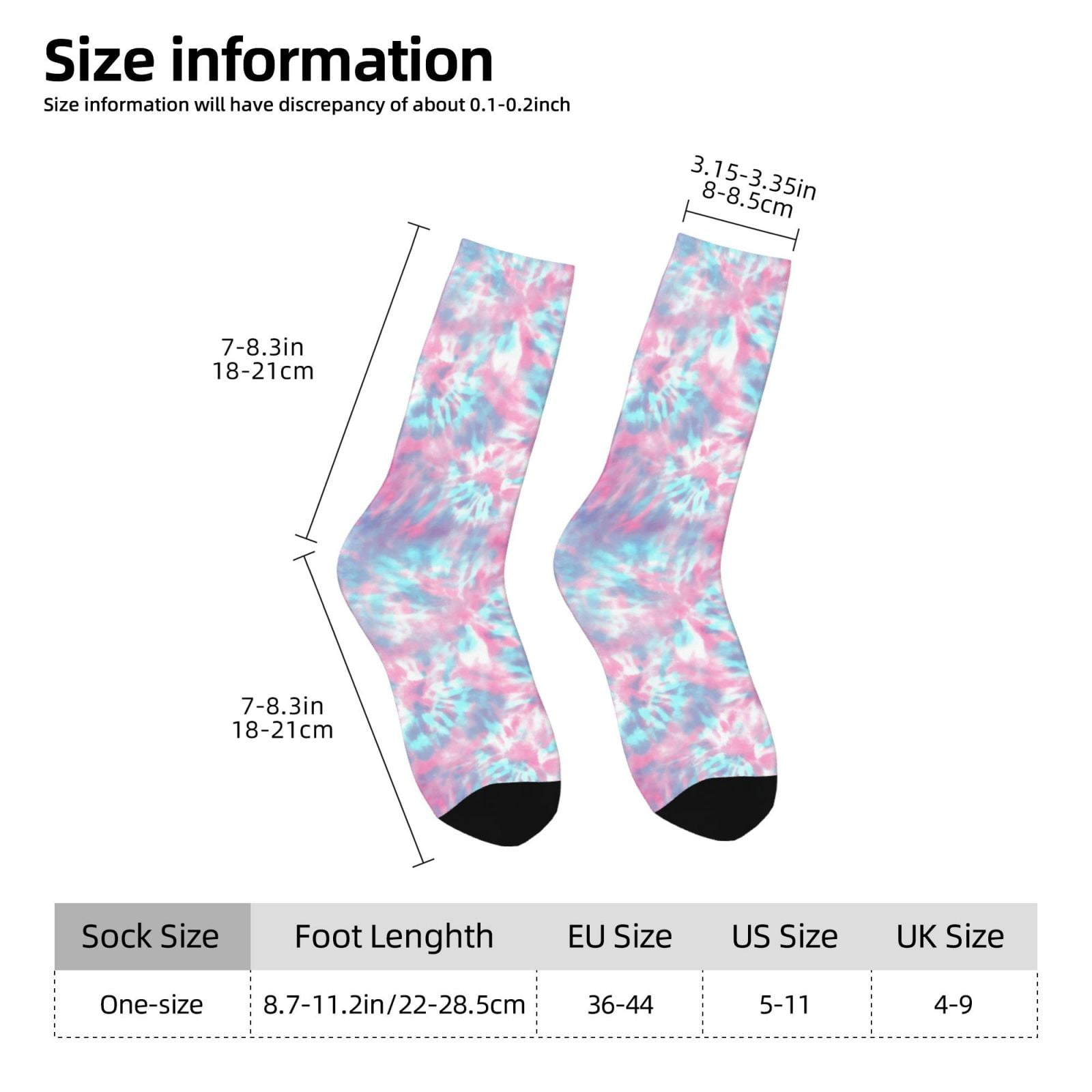 Tie Dye Print Crew Socks For W - Running Gear Youtube recensione e prezzo