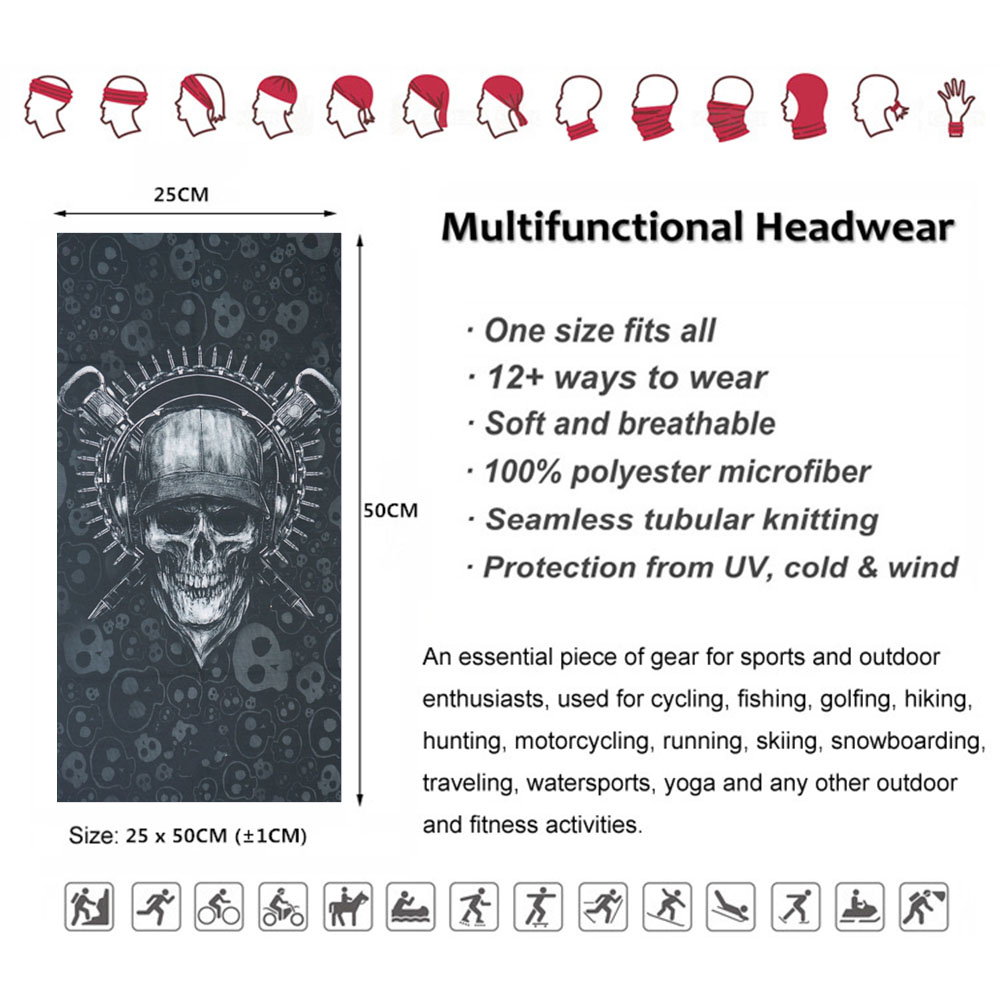 Skull Pattern Seamless Breatha - Running Gear Youtube recensione e prezzo